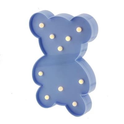 25cm Led Işıklı Plastik Ayıcık Gece Lambası