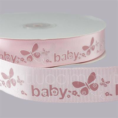 2,5cm X 50m Baby Yazılı Grogren Kurdela