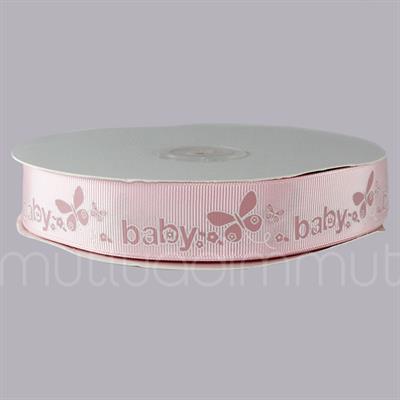 2,5cm X 50m Baby Yazılı Grogren Kurdela