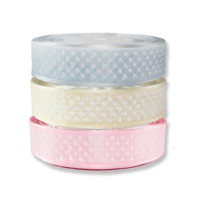 2,5cm X 50m Puanlı Organze Kurdela