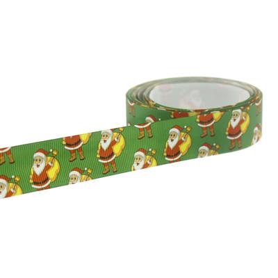 2,5cm x 5metre Grogren Yılbaşı Kurdela Noel Babalı No: 22