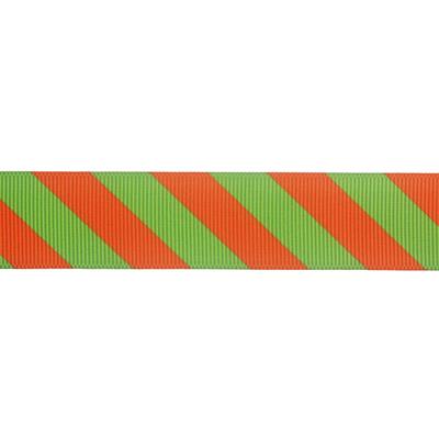 2,5cm x 5metre Grogren Yılbaşı Kurdela Çapraz Çizgili No: 15