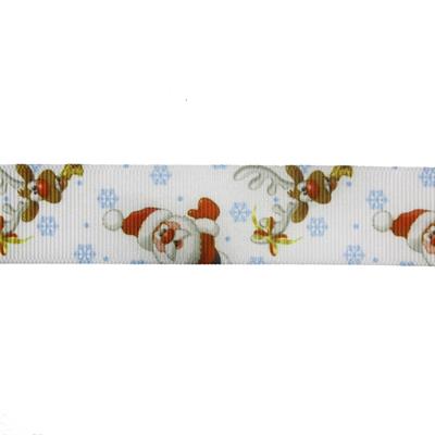 2,5cm x 5metre Grogren Yılbaşı Kurdela Noel Babalı No: 20