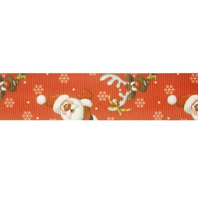2,5cm x 5metre Grogren Yılbaşı Kurdela Noel Baba Geyik No: 7