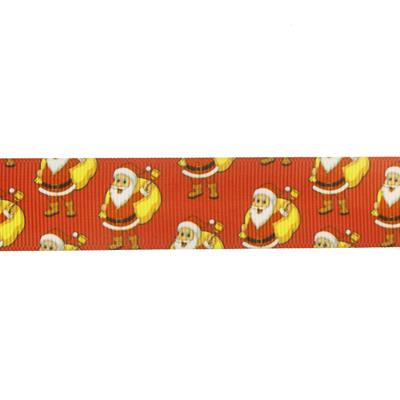 2,5cm x 5metre Grogren Yılbaşı Kurdela Noel Babalı No: 12