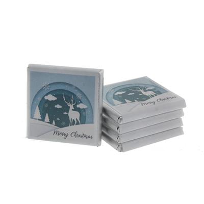 27 Adet Kişiye Özel Çikolata Geyikli Yılbaşı Karlı