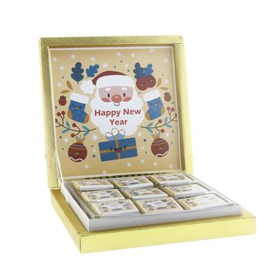 27 Adet Kişiye Özel Çikolata Yılbaşı Noel Babalı