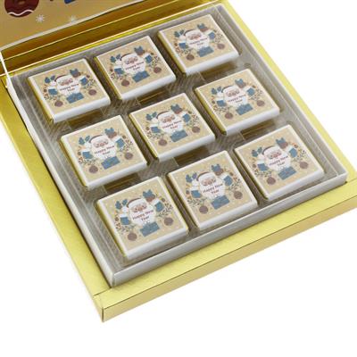 27 Adet Kişiye Özel Çikolata Yılbaşı Noel Babalı