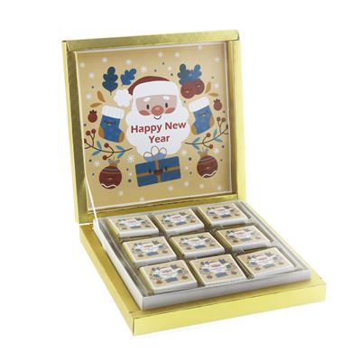 27 Adet Kişiye Özel Çikolata Yılbaşı Noel Babalı