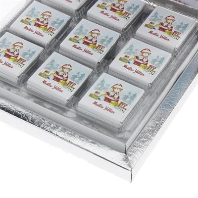 27 Adet Yılbaşı Çikolatası Madlen Yazı Baskılı Ayıcık