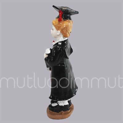 3 Adet 11cm Mezun Olmuş Kız Biblo