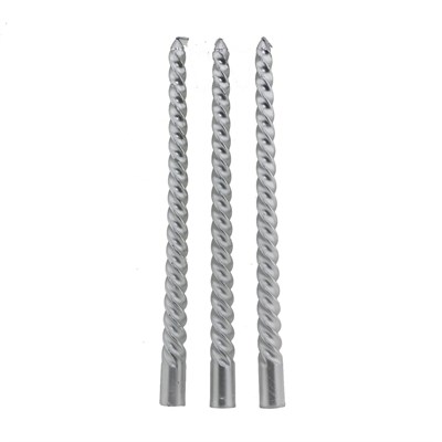 3 Adet 25cm Şamdan Mum Varaklı Spiral