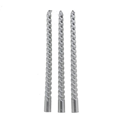 3 Adet 25cm Şamdan Mum Varaklı Spiral