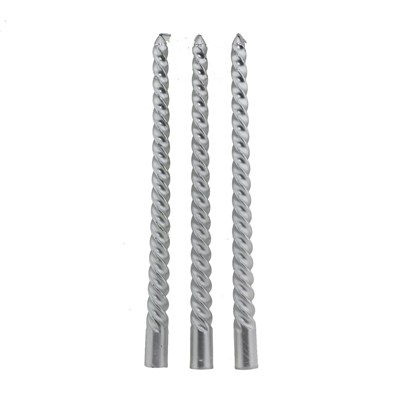 3 Adet 25cm Şamdan Mum Varaklı Spiral