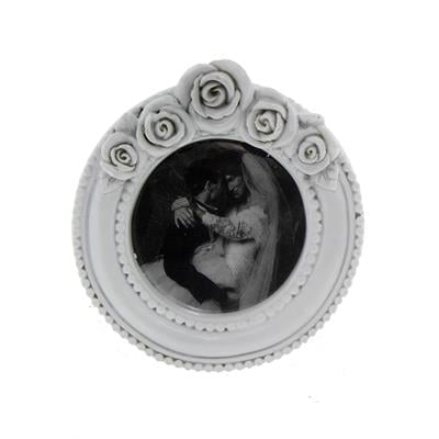 3 Adet 7cm Gül İşlemeli Fotoğraf Çerçevesi