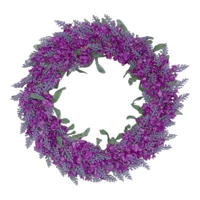 30cm Kapı Süsü Kapı Çelengi Yapay Lavanta Eflatun Mor