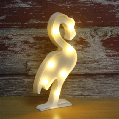 30cm Led Işıklı Plastik Flamingo Gece Lambası