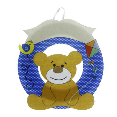 30x30cm Ayıcık Keçe Kapı Süsü