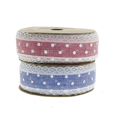 3cm x 10metre Keten Kurdela Kenarı Dantelli Puanllı