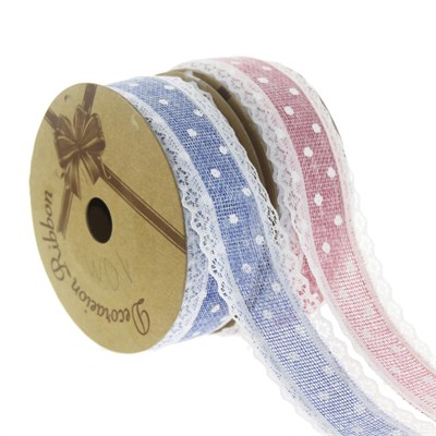 3cm x 10metre Keten Kurdela Kenarı Dantelli Puanllı