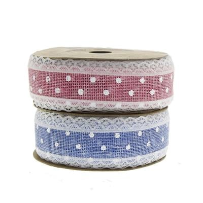 3cm x 10metre Keten Kurdela Kenarı Dantelli Puanllı