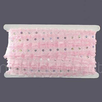 3cm X 9,1metre Pullu Dantel Kurdela