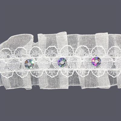 3cm X 9,1metre Pullu Dantel Kurdela