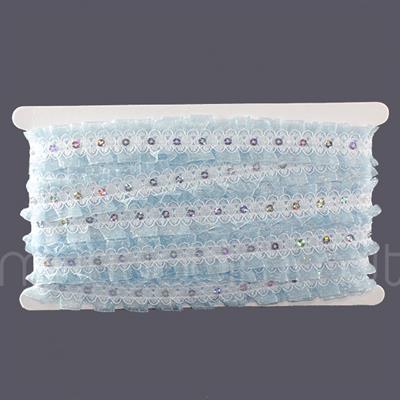 3cm X 9,1metre Pullu Dantel Kurdela