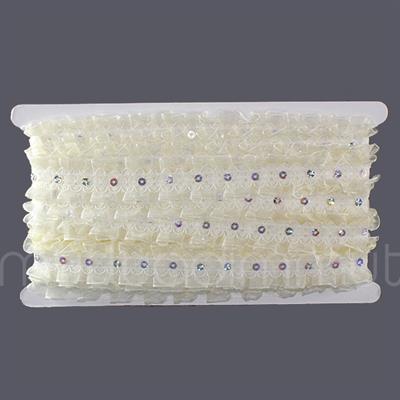 3cm X 9,1metre Pullu Dantel Kurdela