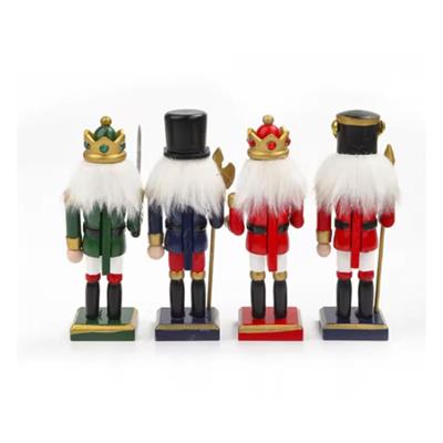 4 Adet 12cm Ahşap Kurşun Asker Yılbaşı Dekor Karışık Modeller