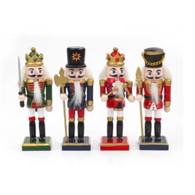 4 Adet 12cm Ahşap Kurşun Asker Yılbaşı Dekor Karışık Modeller