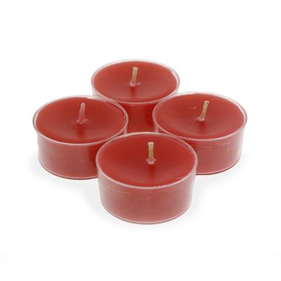 4 Adet Kapsül Mum Çilek Kokulu