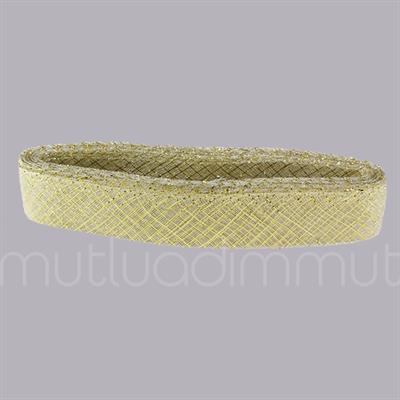 4,5cm X 25metre Simli Baklavalı Gren Esnek Kurdela