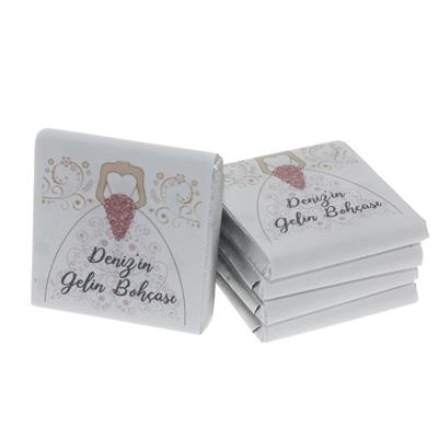 48 Adet Gelin Bohçası İsim Etiketli Söz Nişan Madlen Çikolata