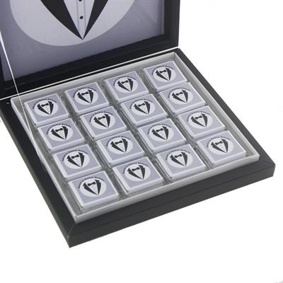 48 Adet İsim Etiketli Damat Bohçası Madlen Çikolata