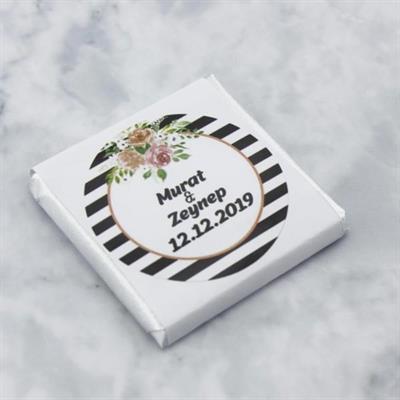 48 Adet İsim Etiketli Söz Nişan Madlen Çikolatası Mod.3