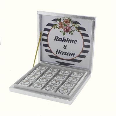 48 Adet İsim Etiketli Söz Nişan Madlen Çikolatası Mod.3