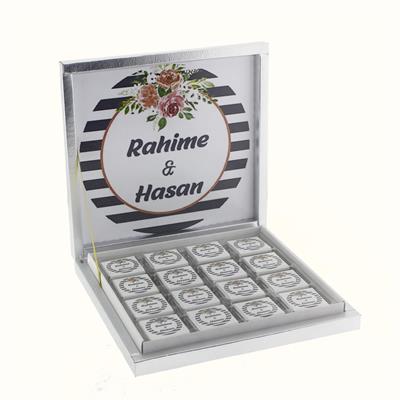 48 Adet İsim Etiketli Söz Nişan Madlen Çikolatası Mod.3