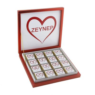 48 Adet Madlen Çikolata Sevgiliye İsme Özel Seni Seviyorum
