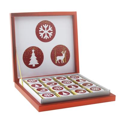 48 Adet Yılbaşı 3 Motifli Yeni Yıl Madlen Çikolata