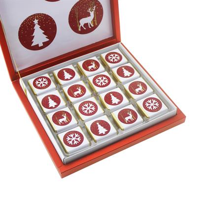 48 Adet Yılbaşı 3 Motifli Yeni Yıl Madlen Çikolata