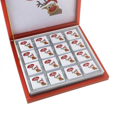 48 Adet Yılbaşı İyi Seneler Geyikli Yeni Yıl Madlen Çikolata