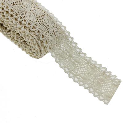 4cm x 2metre Koton Pamuk Dantel Kurdela