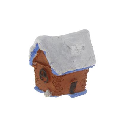 4x3cm Ev Biblo Çatısı Karlı Terrarium Minyatür