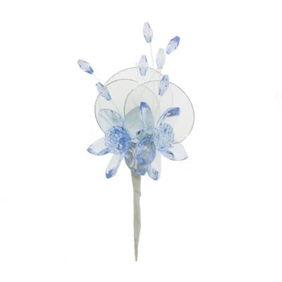 5 Adet 12cm Taşlı Raketli Çiçek Yaka Çiçeği