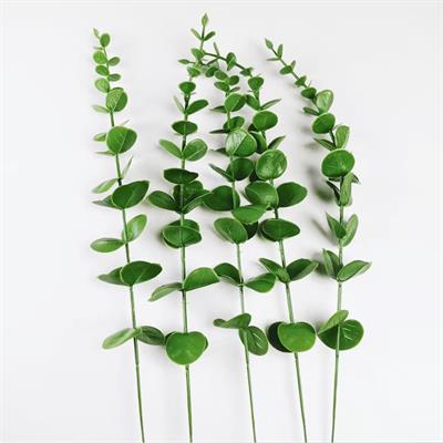 5 Adet 21cm Okaliptus Tek Dal Yeşil