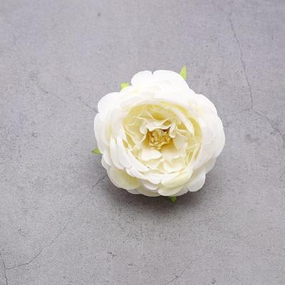 5 Adet 6cm Kumaş Şakayık Gül Kafası