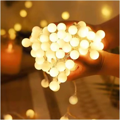 5 Metre 50 Led Toplu Şerit Aydınlatma Prize Takılan İç Mekan