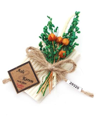 50 Adet 5x7cm  Sabun Doğal Çiçekli Söz Nişan Düğün Hediyesi İsim  Mod.4