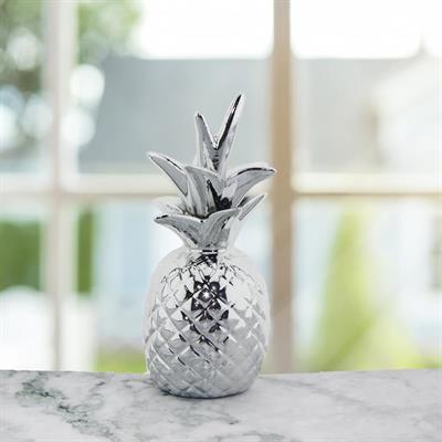 5x11cm Ananas Biblo Metalize Dekorasyon